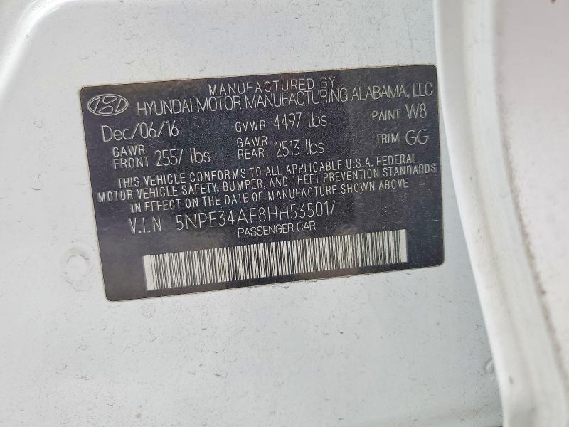 Продаж на аукціоні авто 2017 Hyundai Sonata, vin: 5NPE34AF8HH535017, номер лоту: 79888745