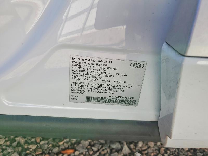 Продажа на аукционе авто 2023 Audi Q4 E-tron, vin: WA142BFZ3PP046897, номер лота: 76601445
