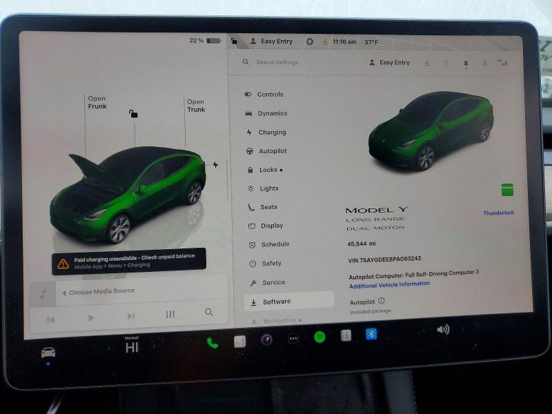 76759335 :رقم المزاد ، 7SAYGDEE8PA093243 vin ، 2023 Tesla Model Y مزاد بيع