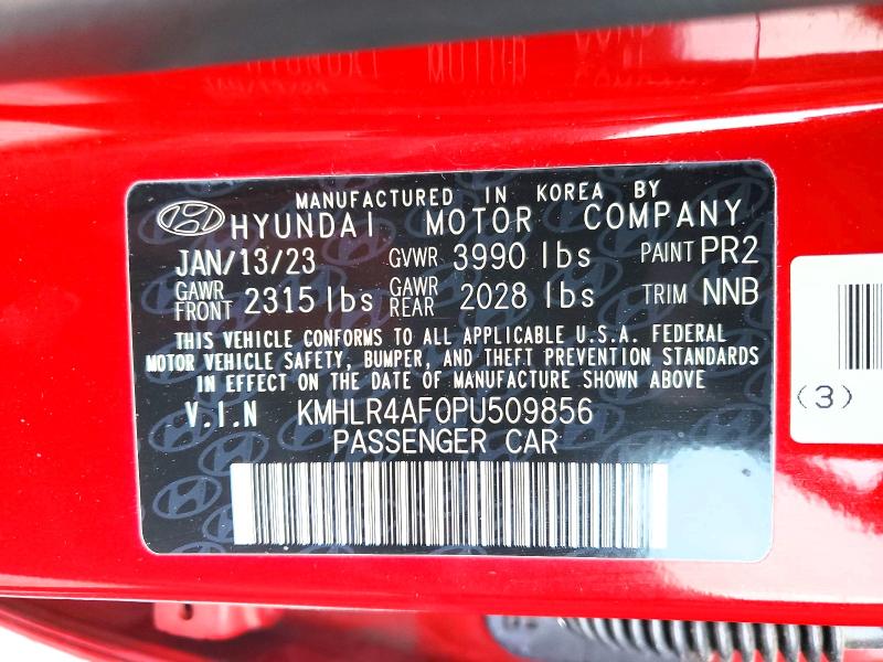 2023 Hyundai Elantra მანქანა იყიდება აუქციონზე, vin: KMHLR4AF0PU509856, აუქციონის ნომერი: 76667085