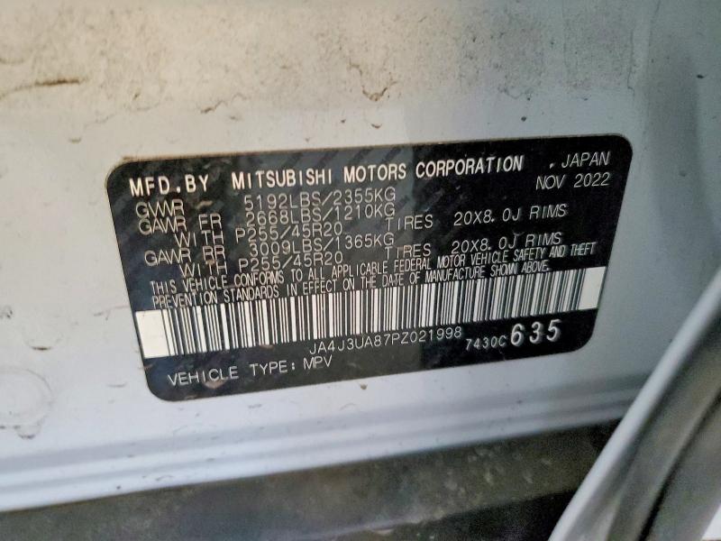 Продажа на аукционе авто 2023 Mitsubishi Outlander, vin: JA4J3UA87PZ021998, номер лота: 75875695