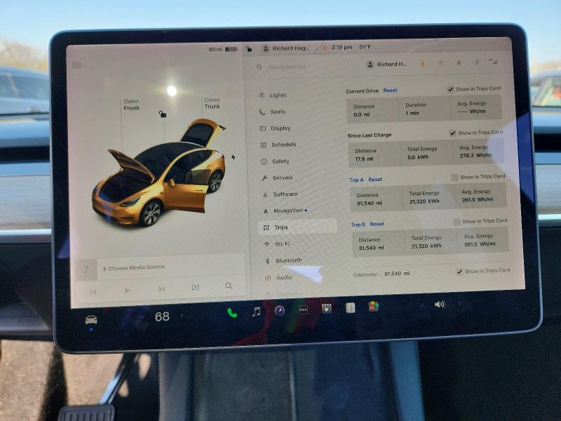 Продажа на аукционе авто 2021 Tesla Model Y, vin: 5YJYGDEE0MF294601, номер лота: 78847935