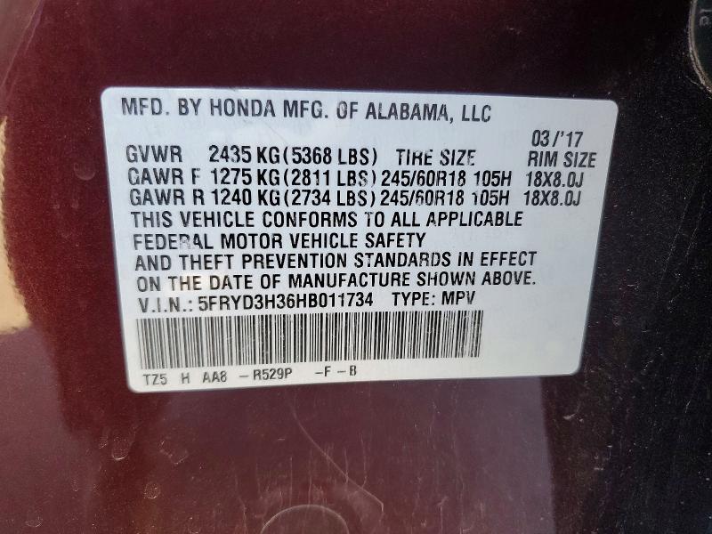 Продажа на аукционе авто 2017 Acura Mdx, vin: 5FRYD3H36HB011734, номер лота: 77551265