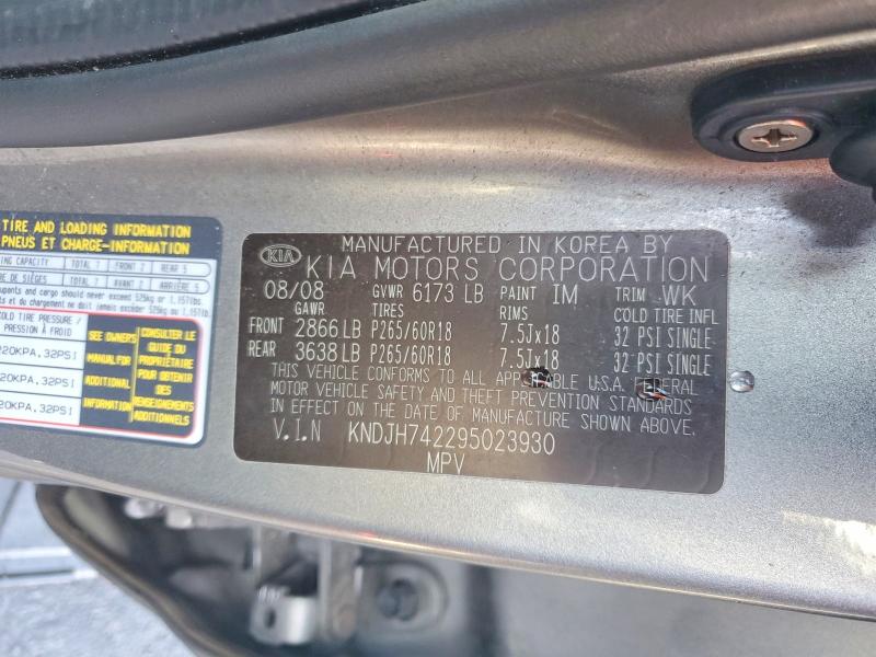 Продаж на аукціоні авто 2009 Kia Borrego, vin: KNDJH742295023930, номер лоту: 79249315