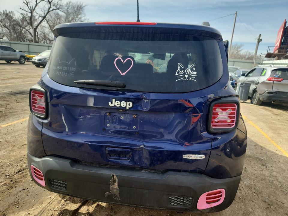2018 Jeep Renegade მანქანა იყიდება აუქციონზე, vin: ZACCJABB7JPH84932, აუქციონის ნომერი: 78834115