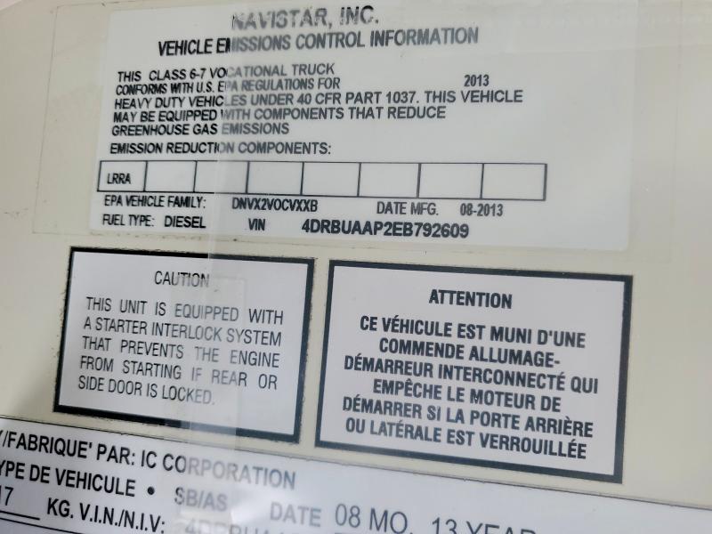 Продажа на аукционе авто 2014 Ic Corporation Ce Series School, vin: 4DRBUAAP2EB792609, номер лота: 96187335