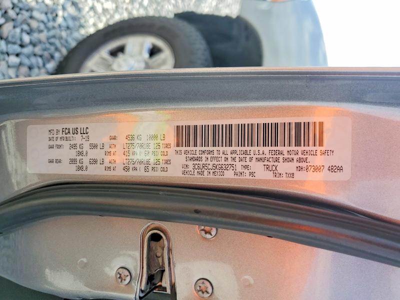 77541375 :رقم المزاد ، 3C6UR5CJ5KG632751 vin ، 2019 Ram 2500 مزاد بيع