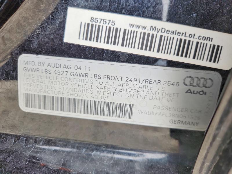 Aukcja sprzedaży 2011 Audi A4, vin: WAUKFAFL3BN051526, numer aukcji: 78706905