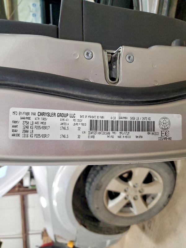 Продаж на аукціоні авто 2010 Dodge Journey Sx, vin: 3D4PG5FV0AT201608, номер лоту: 76847315