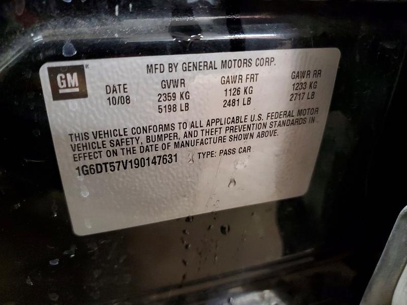 Aukcja sprzedaży 2009 Cadillac Cts Hi Fea, vin: 1G6DT57V190147631, numer aukcji: 75681995