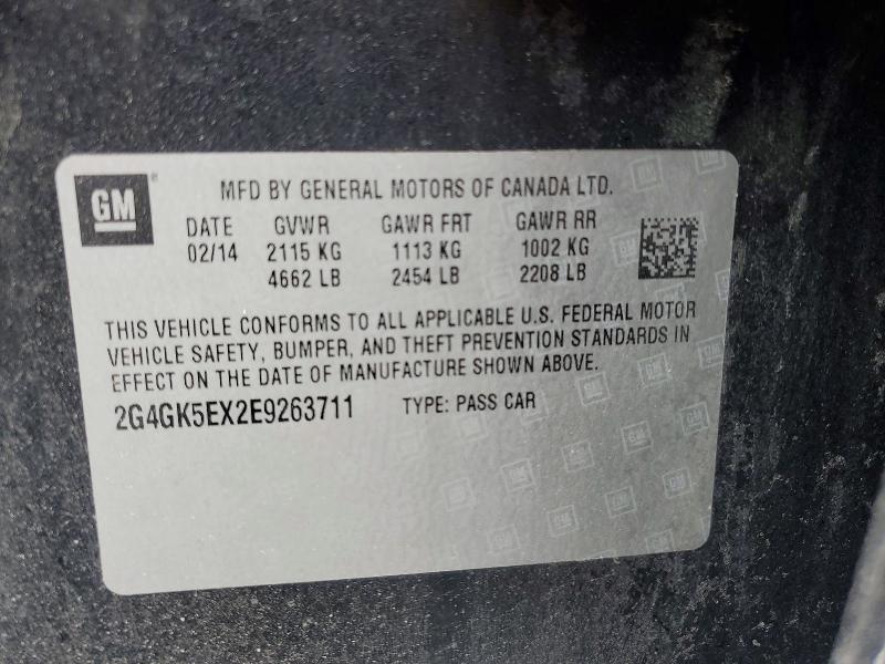 Продаж на аукціоні авто 2014 Buick Regal, vin: 2G4GK5EX2E9263711, номер лоту: 75471645