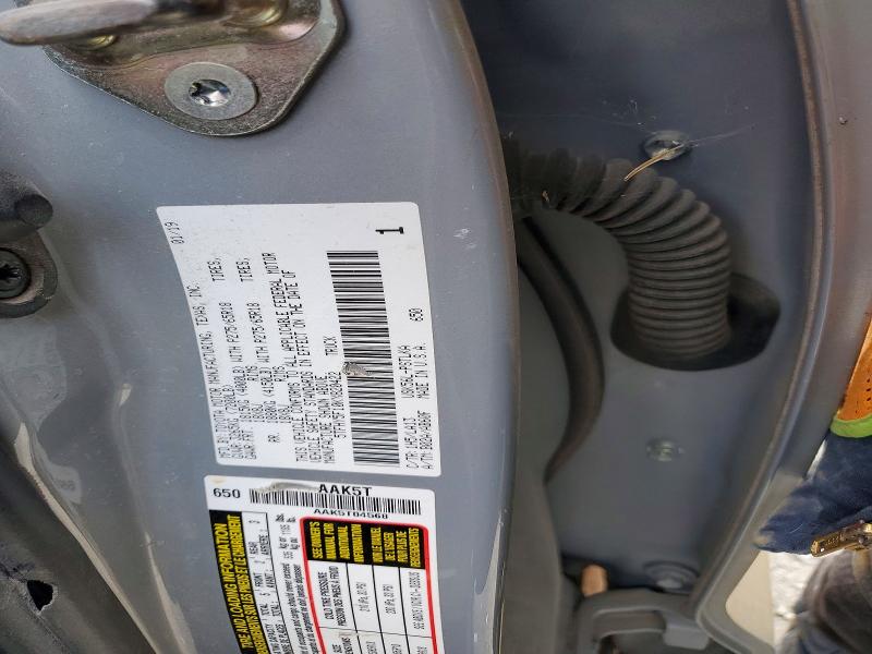 75572845 :رقم المزاد ، 5TFHY5F10KX820422 vin ، 2019 Toyota Tundra مزاد بيع