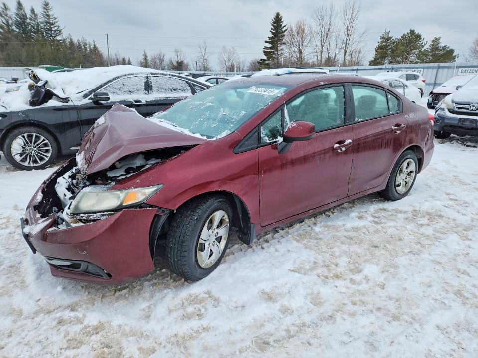 Продаж на аукціоні авто 2013 Honda Civic, vin: 2HGFB2F46DH002185, номер лоту: 74703415