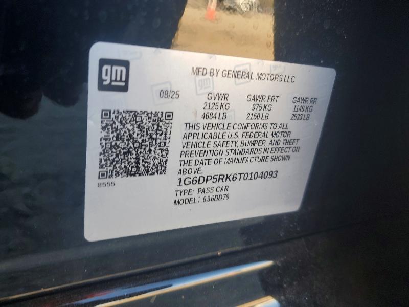 Продажа на аукционе авто 2026 Cadillac Ct5, vin: 1G6DP5RK6T0104093, номер лота: 73178795