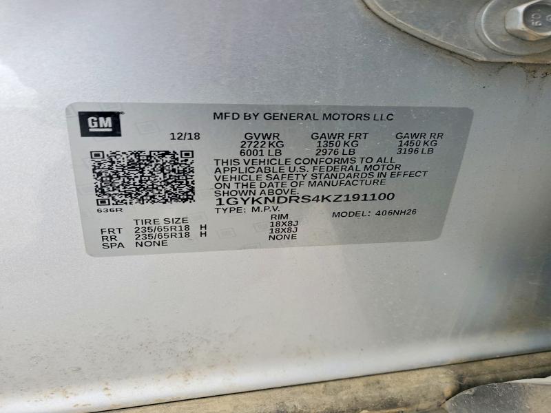 Продажа на аукционе авто 2019 Cadillac Xt5, vin: 1GYKNDRS4KZ191100, номер лота: 75760655