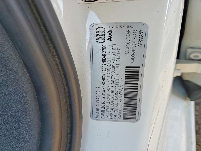 Продаж на аукціоні авто 2012 Audi A6, vin: WAUGGAFC8CN137418, номер лоту: 78964945