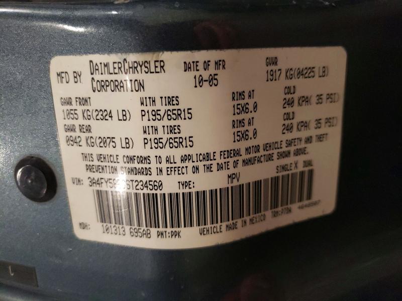 78828205 :رقم المزاد ، 3A4FY58B66T234560 vin ، 2006 Chrysler Pt Cruiser مزاد بيع
