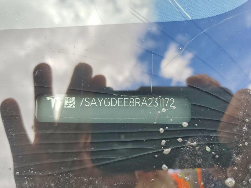 76793755 :رقم المزاد ، 7SAYGDEE8RA231172 vin ، 2024 Tesla Model Y مزاد بيع