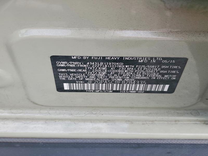 79229675 :رقم المزاد ، JF2GPASC8F8284335 vin ، 2015 Subaru Xv Crosstrek مزاد بيع