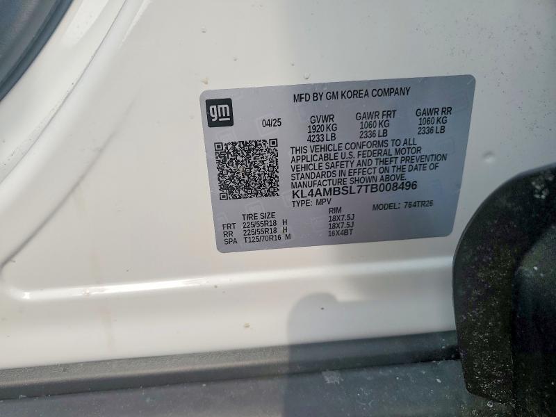 2026 Buick Encore Gx მანქანა იყიდება აუქციონზე, vin: KL4AMBSL7TB008496, აუქციონის ნომერი: 77765695