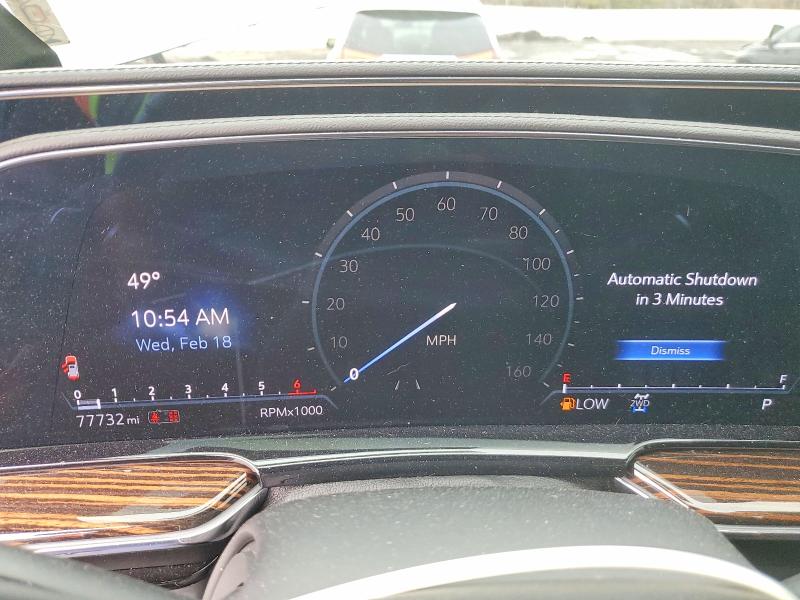 2022 Cadillac Escalade მანქანა იყიდება აუქციონზე, vin: 1GYS4JKLXNR106379, აუქციონის ნომერი: 77280255