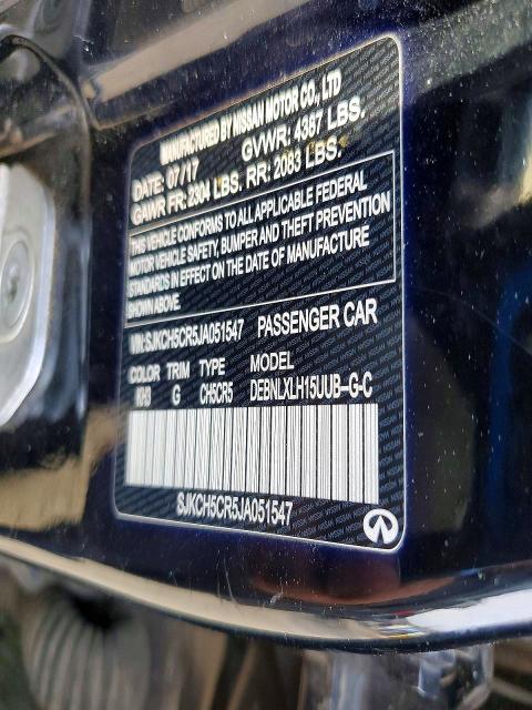 Продажа на аукционе авто 2018 Infiniti Qx30 Base, vin: SJKCH5CR5JA051547, номер лота: 75791545