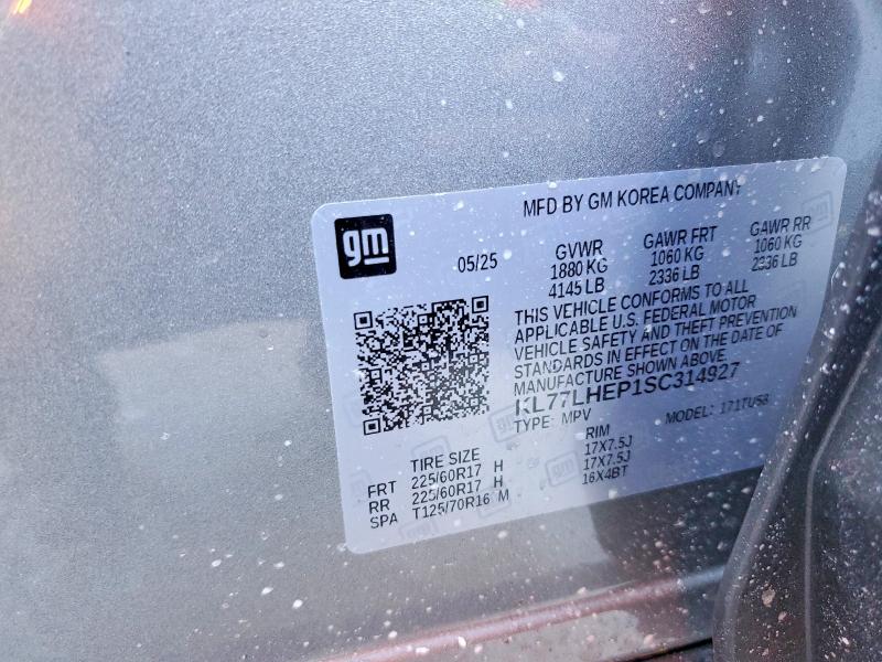 Продаж на аукціоні авто 2025 Chevrolet Trax, vin: KL77LHEP1SC314927, номер лоту: 76536565