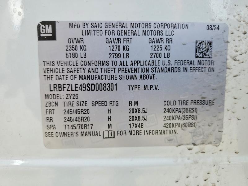 Продаж на аукціоні авто 2025 Buick Envision, vin: LRBFZLE49SD008301, номер лоту: 76579745