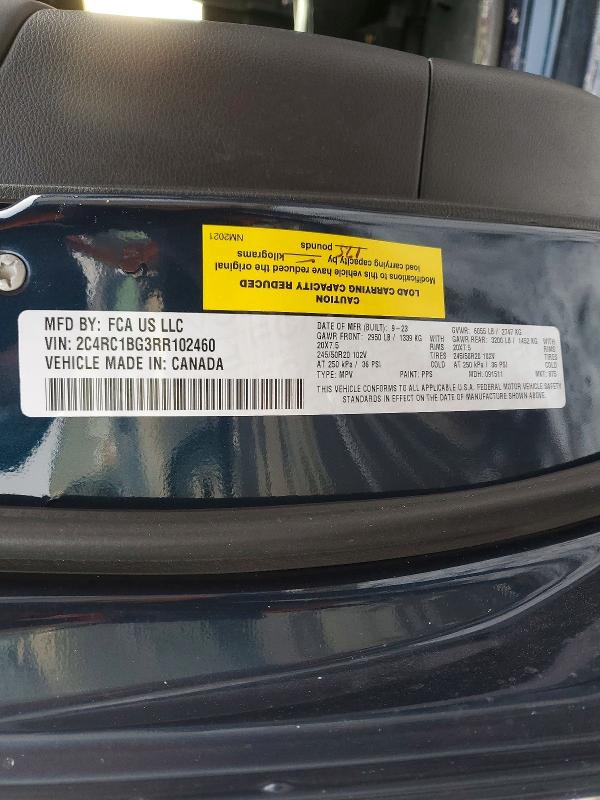 Продажа на аукционе авто 2024 Chrysler Pacifica, vin: 2C4RC1BG3RR102460, номер лота: 75358995