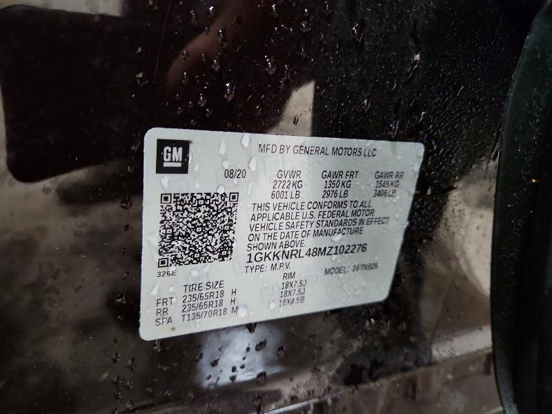 2021 Gmc Acadia მანქანა იყიდება აუქციონზე, vin: 1GKKNRL48MZ102276, აუქციონის ნომერი: 78167875