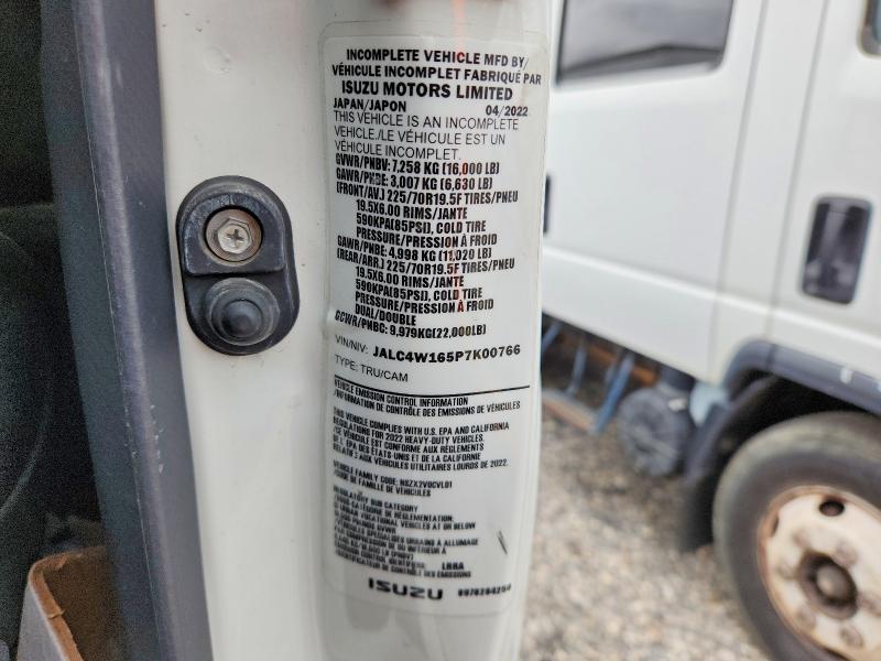Aukcja sprzedaży 2023 Isuzu Npr Xd, vin: JALC4W165P7K00766, numer aukcji: 61038226