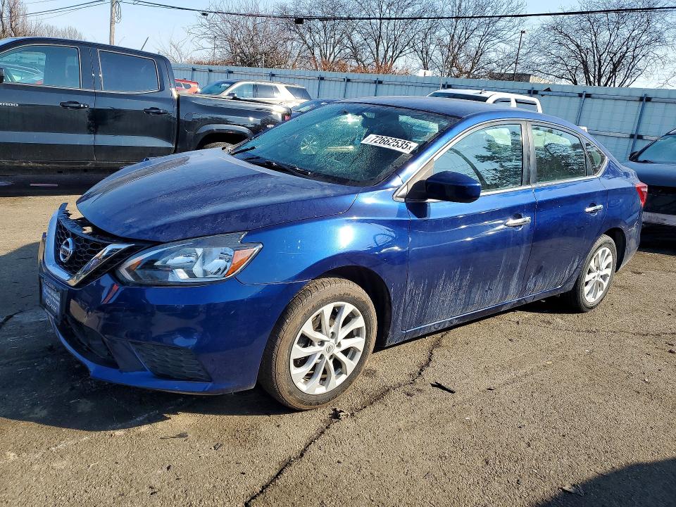 72662535 :رقم المزاد ، 3N1AB7AP9KY381801 vin ، 2019 Nissan Sentra مزاد بيع