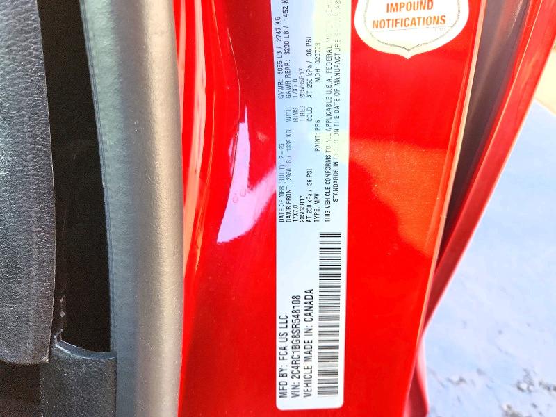 78829785 :رقم المزاد ، 2C4RC1BG8SR548108 vin ، 2025 Chrysler Pacifica مزاد بيع
