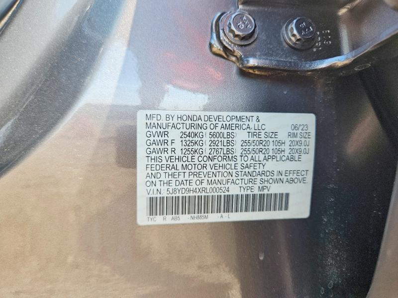 Продаж на аукціоні авто 2024 Acura Mdx, vin: 5J8YD9H4XRL000524, номер лоту: 76664215