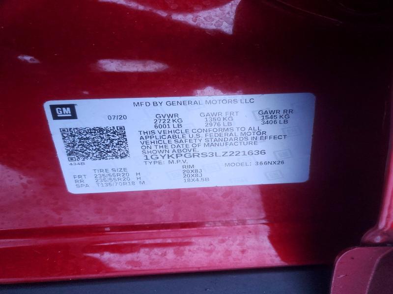 Aukcja sprzedaży 2020 Cadillac Xt6 Sport, vin: 1GYKPGRS3LZ221636, numer aukcji: 75080355