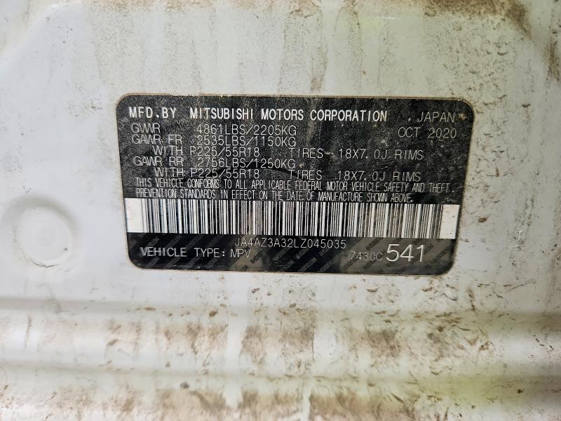 Продаж на аукціоні авто 2020 Mitsubishi Outlander, vin: JA4AZ3A32LZ045035, номер лоту: 77869945