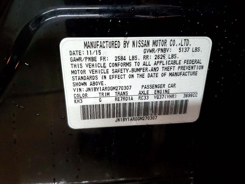 76396575 :رقم المزاد ، JN1BY1AR0GM270307 vin ، 2016 Infiniti Q70 3.7 مزاد بيع