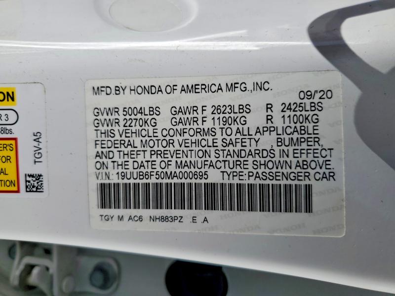 Продажа на аукционе авто 2021 Acura Tlx, vin: 19UUB6F50MA000695, номер лота: 77709715