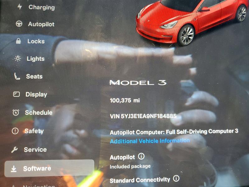 Aukcja sprzedaży 2022 Tesla Model 3, vin: 5YJ3E1EA9NF184885, numer aukcji: 78189665
