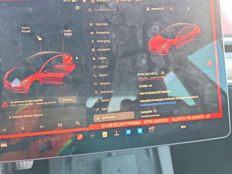 Aukcja sprzedaży 2023 Tesla Model 3, vin: 5YJ3E1EC2PF706888, numer aukcji: 76432555