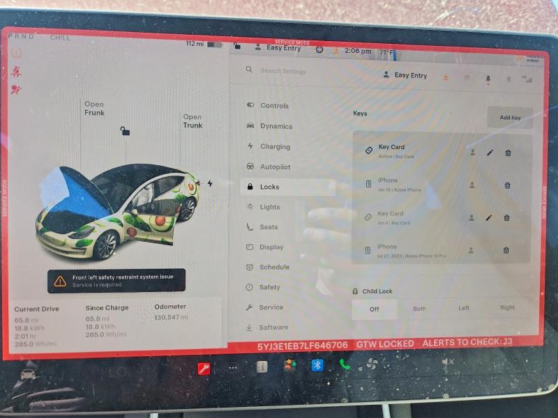Продажа на аукционе авто 2020 Tesla Model 3, vin: 5YJ3E1EB7LF646706, номер лота: 77012585