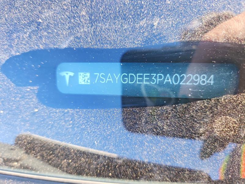 2023 Tesla Model Y მანქანა იყიდება აუქციონზე, vin: 7SAYGDEE3PA022984, აუქციონის ნომერი: 78444695