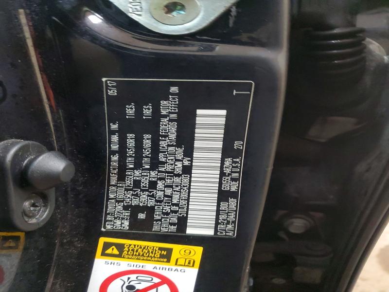 77315605 :رقم المزاد ، 5TDJZRFHXHS430803 vin ، 2017 Toyota Highlander مزاد بيع