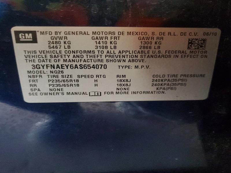 Продажа на аукционе авто 2010 Cadillac Srx, vin: 3GYFNAEY6AS654070, номер лота: 79255695