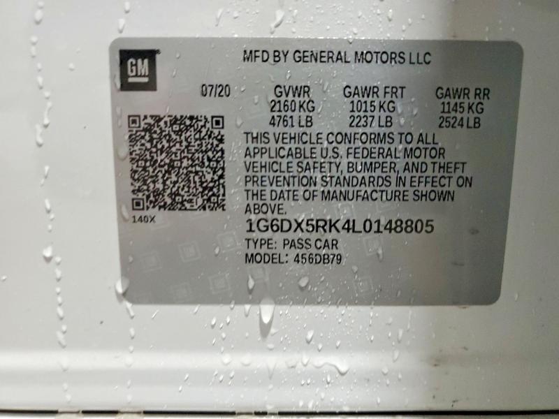 Продаж на аукціоні авто 2020 Cadillac Ct5, vin: 1G6DX5RK4L0148805, номер лоту: 76802185
