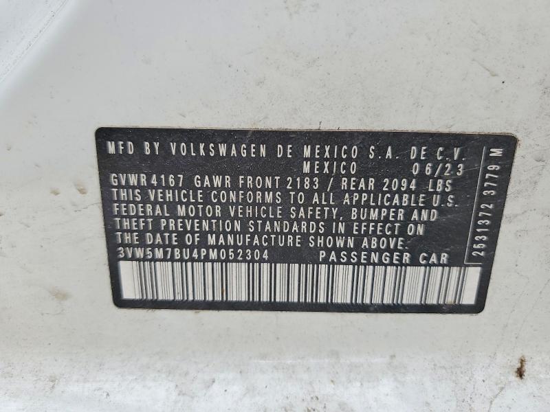 2023 Volkswagen Jetta მანქანა იყიდება აუქციონზე, vin: 3VW5M7BU4PM052304, აუქციონის ნომერი: 78404215