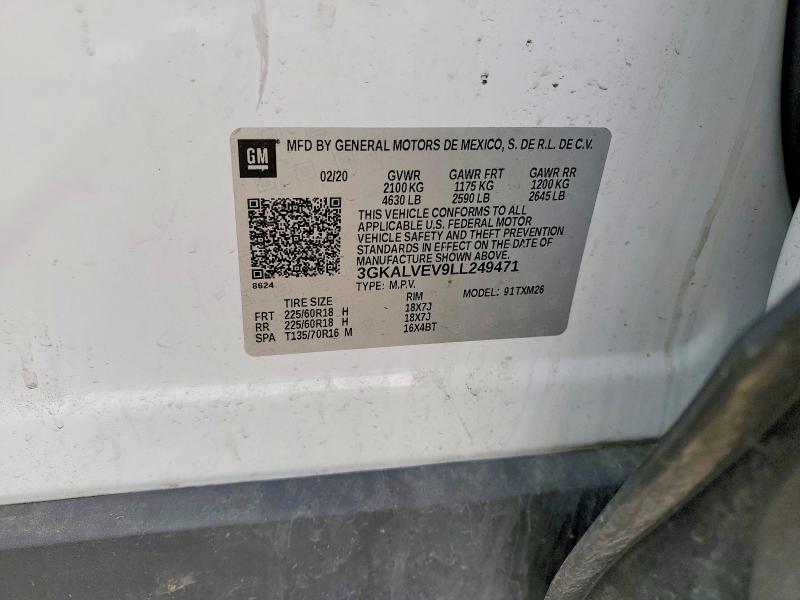 Продажа на аукционе авто 2020 Gmc Terrain, vin: 3GKALVEV9LL249471, номер лота: 77159245