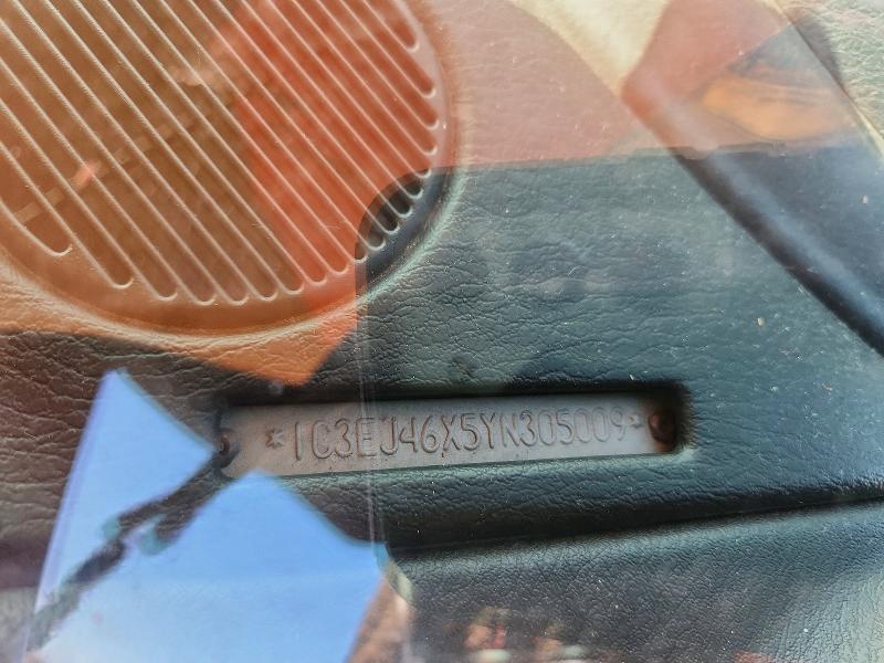 2000 Chrysler Cirrus მანქანა იყიდება აუქციონზე, vin: 1C3EJ46X5YN305009, აუქციონის ნომერი: 78627195