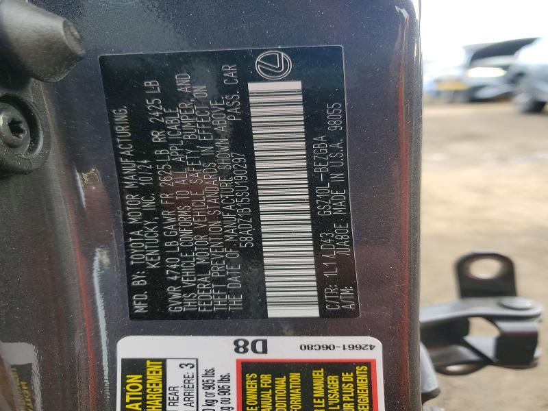 Aukcja sprzedaży 2025 Lexus Es, vin: 58ADZ1B15SU190297, numer aukcji: 76580015