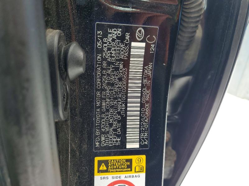 Aukcja sprzedaży 2013 Lexus Es, vin: JTHBK1GG1D2065623, numer aukcji: 75487115
